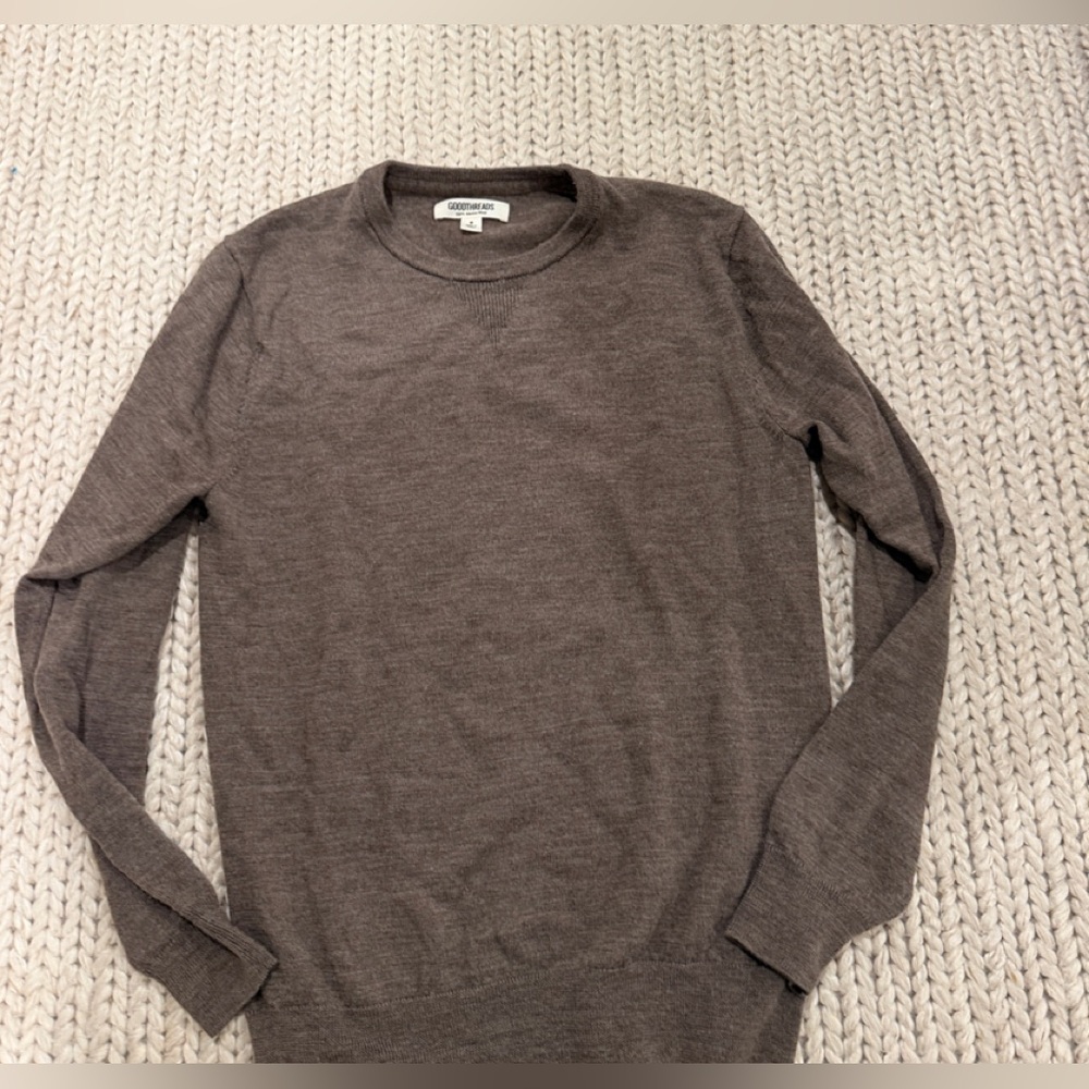 Goodthreads Men's Crewneck Sweater in Brown Taupe